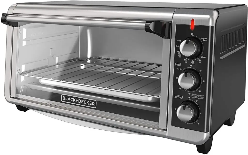 black and decker to3250xsb 8-slice extra wide toaster oven