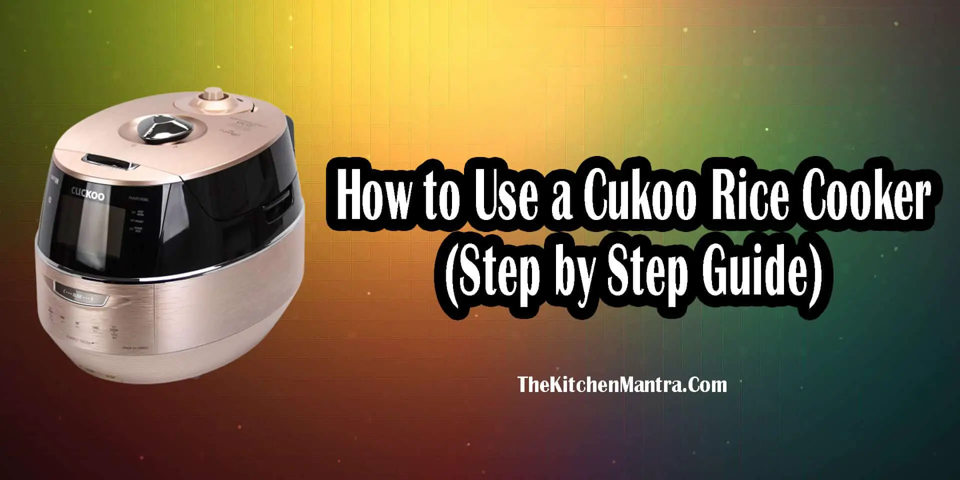 how to start cuckoo rice cooker