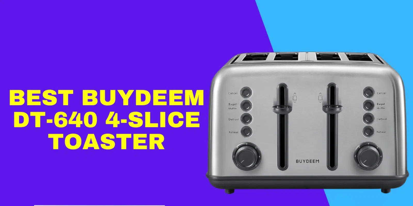 Best BUYDEEM DT-640 4-Slice Toaster (Full Review) | TheKitchenMantra