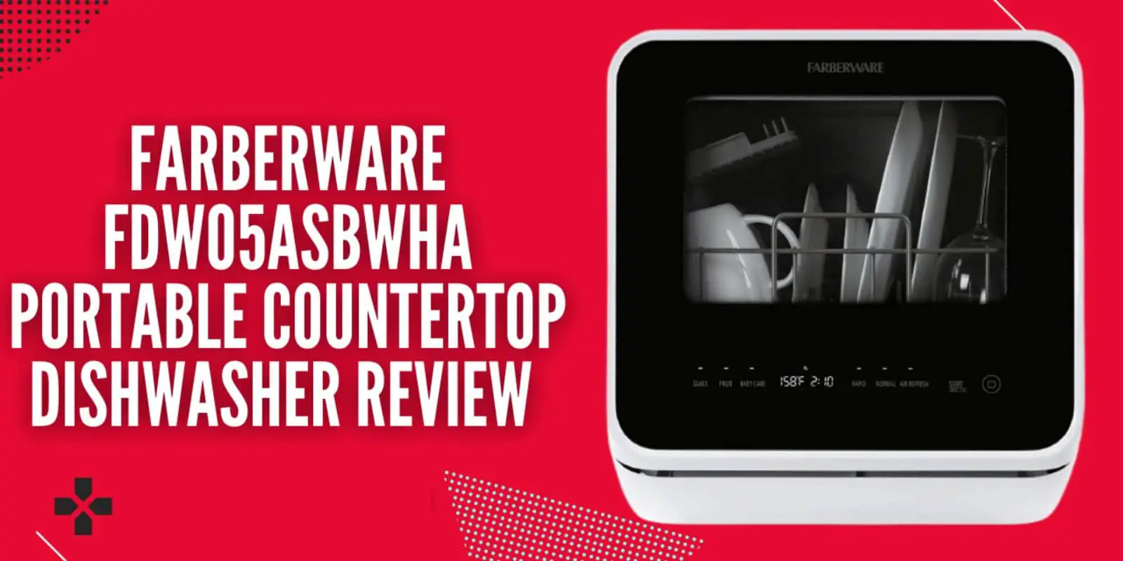 Farberware FDW05ASBWHA Portable Countertop Dishwasher Review | Features, Pros & Cons