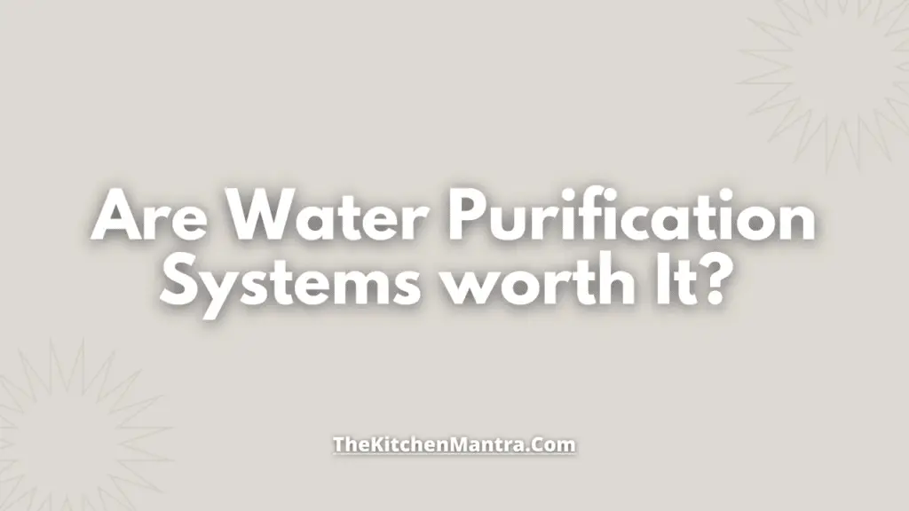 Are Water Purification Systems worth It?